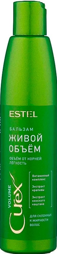 Бальзам Estel Curex Volume живой объем д/сухих/повр волос 250мл
