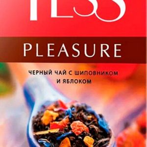 Чай Tess Pleasure черный шиповник-яблоко 100г