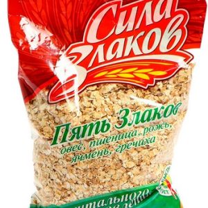 Хлопья Сила злаков 5 злаков момент приготовления м/у 400г