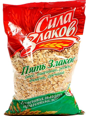 Хлопья Сила злаков 5 злаков момент приготовления м/у 400г