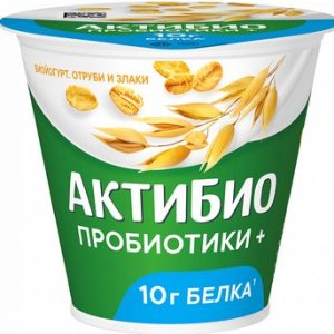 Биойогурт Данон АктиБио отруби-злаки 2,9% стак 220г без змж