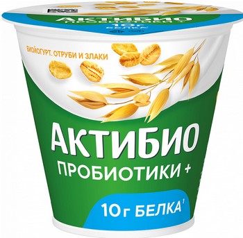Биойогурт Данон АктиБио отруби-злаки 2,9% стак 220г без змж