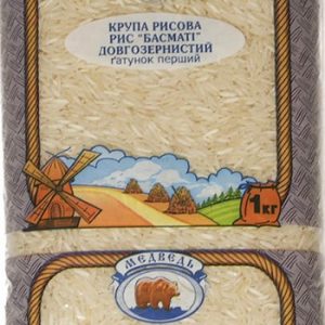 Крупа Медведь рис Басмати длиннозернистый 1с м/у 1кг