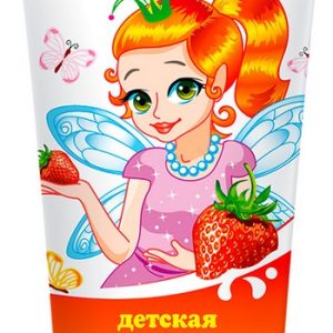 Зубная паста Весна Дюймовочка Клубника со сливками детская 75г