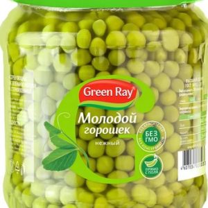 Горошек Green Ray зеленый ст/б 450мл