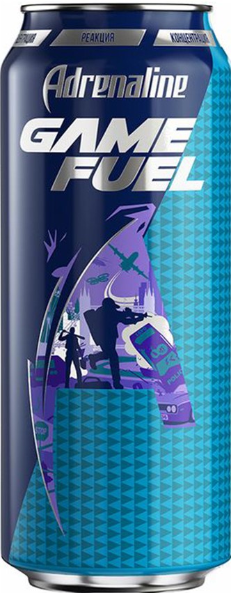 Напиток б/алк Адреналин Игровая энергия энергетический ж/б 0,449л