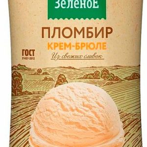 Мороженое Село Зеленое Пломбир Крем-брюле 15% стакан 90г без змж