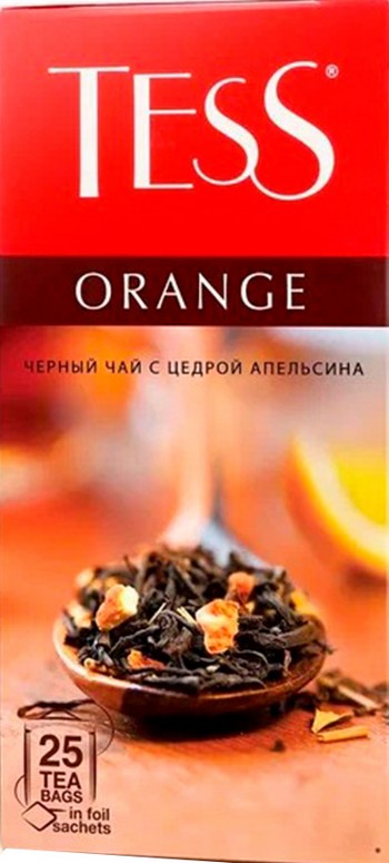 Чай Tess Orange черный ф/п конверт 25*1,5г