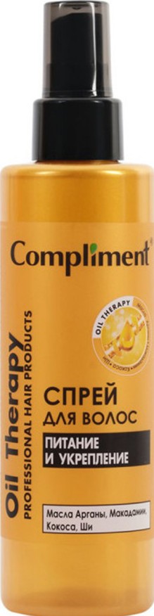 Спрей д/волос Compliment Oil Therapy Питание и укрепление 200мл