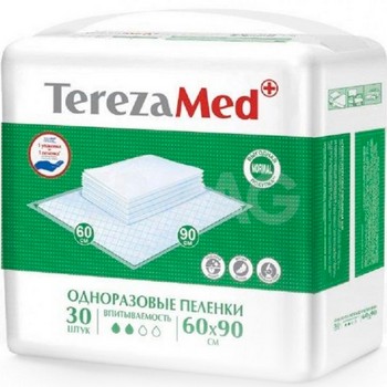 Гигиенические пеленки Tereza Med нормал 60х90см 30шт
