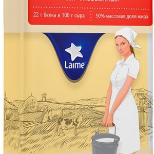 Сыр Laime Российский 50% уп 180г без змж