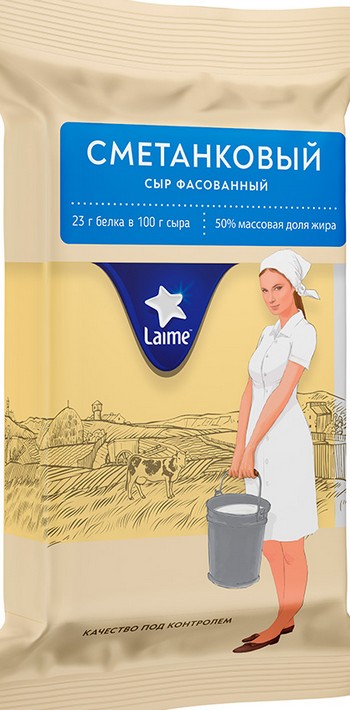Сыр Laime Сметанковый 50% 180г без змж