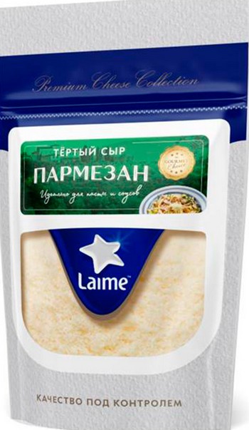 Сыр Laime Пармезан тертый 40% д/пак 100г без змж