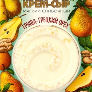 Крем-сыр Amyga Груша-грецкий орех сливочный 120г