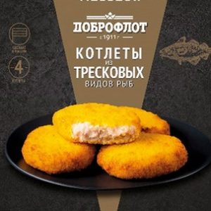 Котлеты Доброфлот из Тресковых рыб с/м 340г