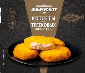 Котлеты Доброфлот из Тресковых рыб с/м 340г