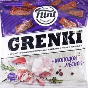 Гренки Flint ржаные Молодой чеснок 100г