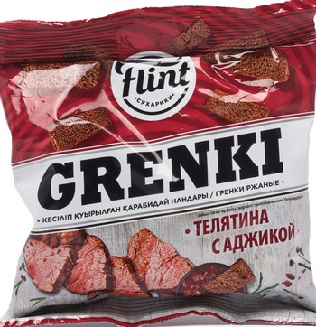 Гренки Flint ржаные Телятина с аджикой 60г