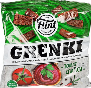 Гренки Flint ржаные Томат Спайси 100г