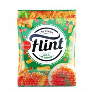 Сухарики Flint пшенично-ржаные Красная икра 60г