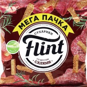 Сухарики Flint пшенично-ржаные Салями 100г