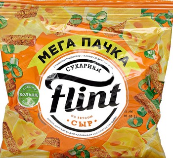 Сухарики Flint пшенично-ржаные Сыр 100г