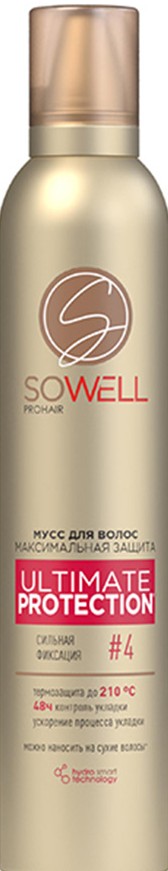 Мусс д/волос SoWell Ultimate Protection максим защита и идеальная укладка СФ 200мл