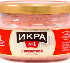 Икра мойвы Санта Бремор №1 деликатесная с креветкой ст/б 180г