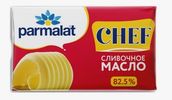 Масло Parmalat Chef сладко-сливочное 82,5% 180г без змж