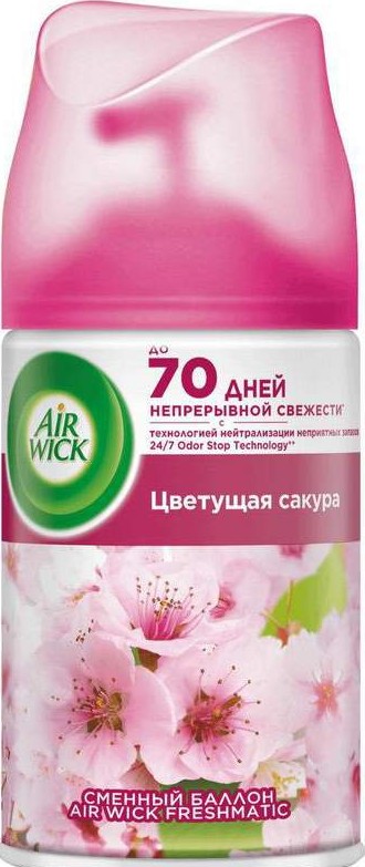 Освежитель воздуха Air Wick Цветущая сакура смен балон сухое распыление 250мл