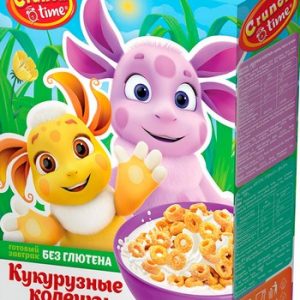 Сухой завтрак Кранч Тайм Лунтик медовые колечки без глютена к/у 170г