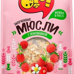 Мюсли Ого! запеченные с земляникой м/у 300г