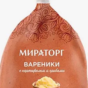 Вареники Мираторг с картофелем и грибами с/м пакет 600г
