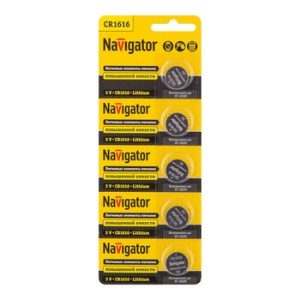 Батарейки Navigator 94 779 NBT-CR1616-BP5