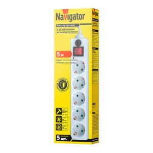 Сетевой фильтр Navigator 71 863 NSP-05-500-ESC-3х0,75 5 гн 5м