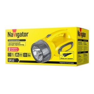 Фонарь Navigator 14 033 NPT-SP19-ACCU 3Вт LED 180лм АКБ 13Ач