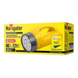 Фонарь Navigator 94 783 NPT-SP13-ACCU 12+18LED 90лм АКБ 1,1Ач