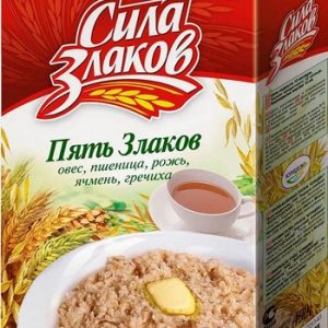 Хлопья Сила злаков овсяные с пшеничными и ржаными отрубями быстр приг к/у 400г