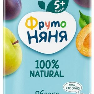 Нектар ФрутоНяня яблоко-слива с мяк т/п 200мл