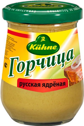 Горчица Kuhne острая Русская ядреная ст/б 250г
