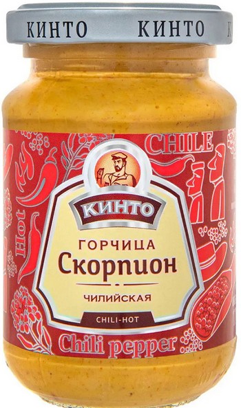 Горчица Кинто Скорпион чилийская ст/б 170г