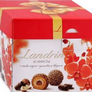 Конфеты Landrin с вафельным корпусом с шоколадно-ореховым вкусом к/у 120г
