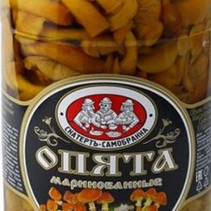 Грибы Скатерть-Самобранка опята маринованные отборные ст/б 1,415г