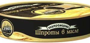 Шпроты Ультрамарин в масле ж/б ключ 160г