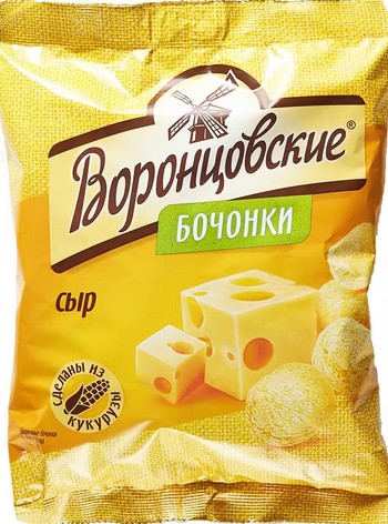Кукурузные бочонки Воронцовские Сыр 90г