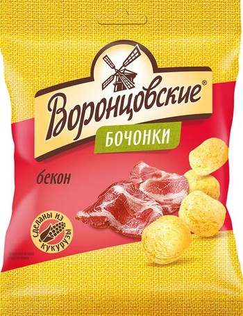 Кукурузные бочонки Воронцовские бекон 90г