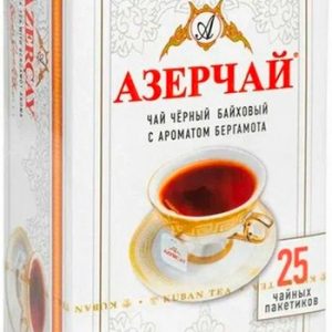 Чай Азерчай байховый бергамот черный 25*2г