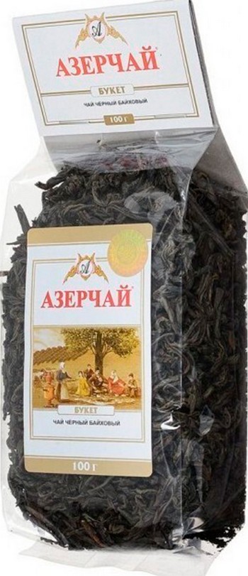 Чай Азерчай Букет байховый крупнолист.черный м/у 100г