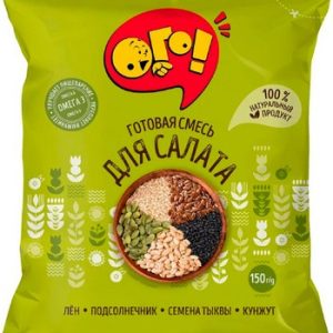 Смесь Ого! д/салатов лён/подсолнечник/семена тыквы/кунжут м/у 50г