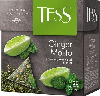 Чай Tess Ginger Mojito зел ф/п пирамидка 20*1,8г